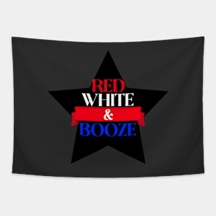 Patriotic Red White & Booze Tapestry