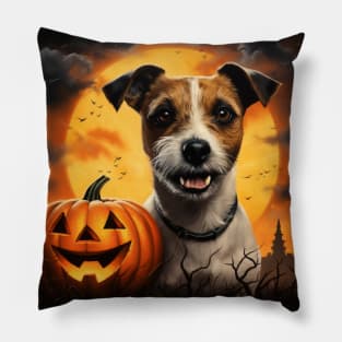 Jack Russell terrier Halloween Pillow