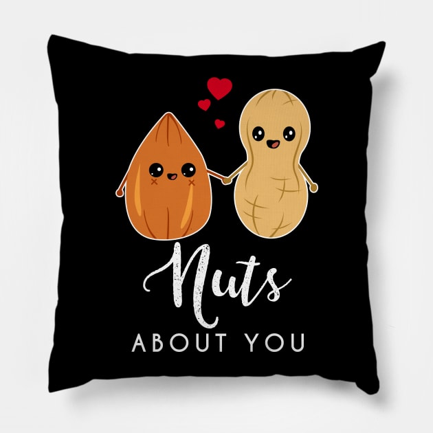 Nuts about you - Funny & Cute Mothers Day Gift Idea Pillow by CheesyB
