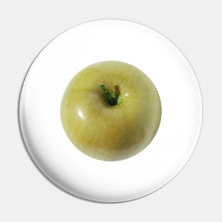 Isolated Yellow Apple Pin