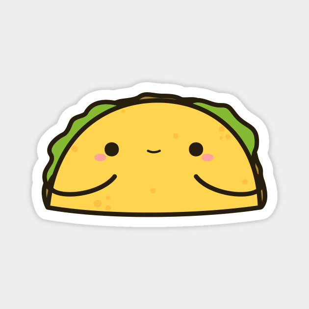 Happy taco Magnet by peppermintpopuk