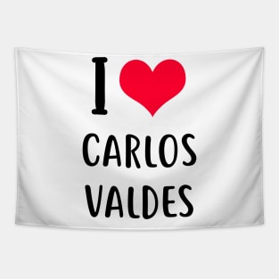 i love carlos valdes Tapestry