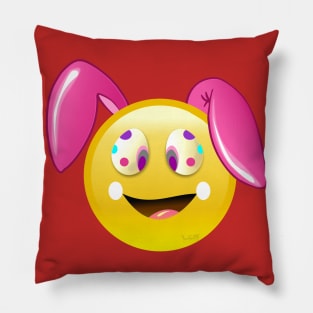 Easter Ears Emoji Shirt, bunny boys Girl Pillow