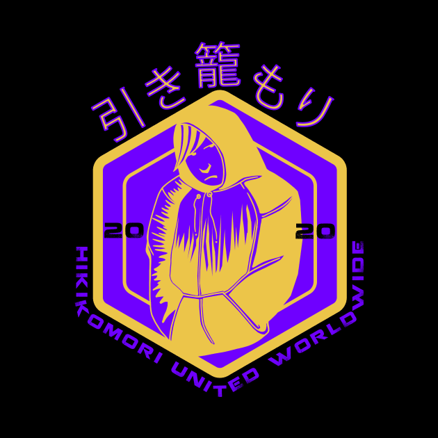 HIKIKOMORI UNITED WORLDWIDE by KARMADESIGNER T-SHIRT SHOP