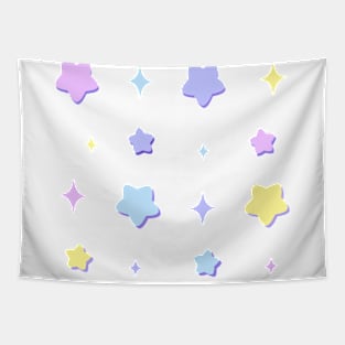 pastel stars Tapestry