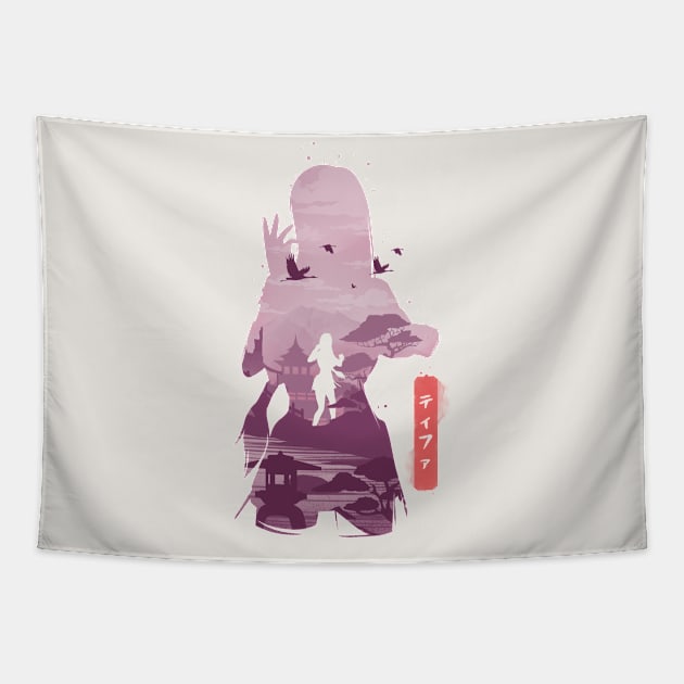 Fighter Girl Tapestry by whydesign