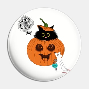 Boo Crew. Cute Halloween Design. Pin