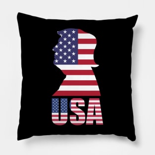 Donald Trump American Flag USA Pillow