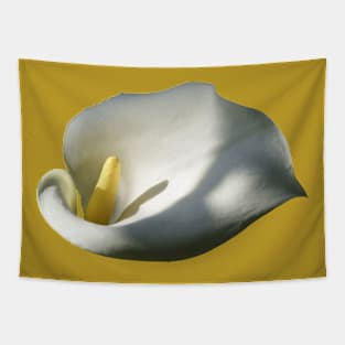 White Calla Lilies Cut Out Tapestry