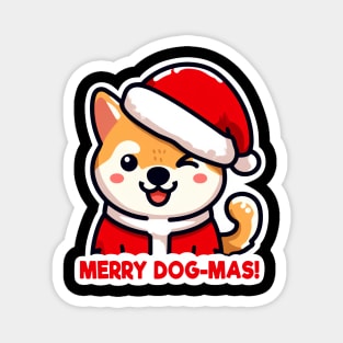 Merry Dog-Mas Magnet