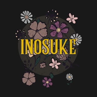 Aesthetic Proud Name Inosuke Flowers Anime Retro Styles T-Shirt