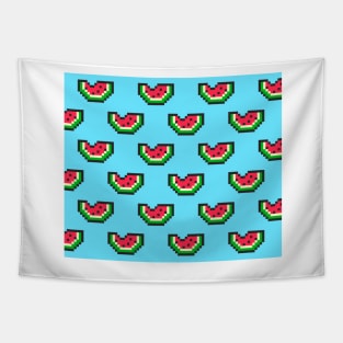 Pixel Watermelon Tapestry