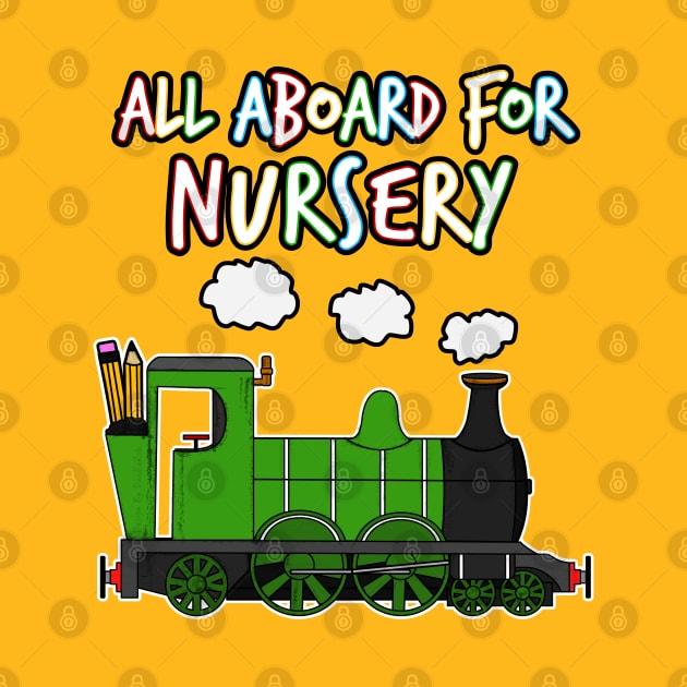 All Aboard For Nursery Steam Train by doodlerob