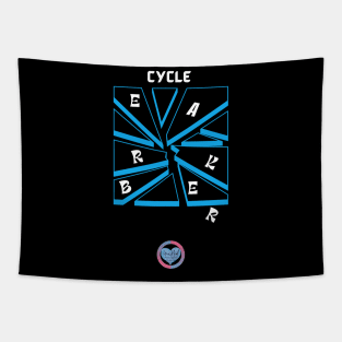 GenHeal Cycle Breaker White Lettering Tapestry