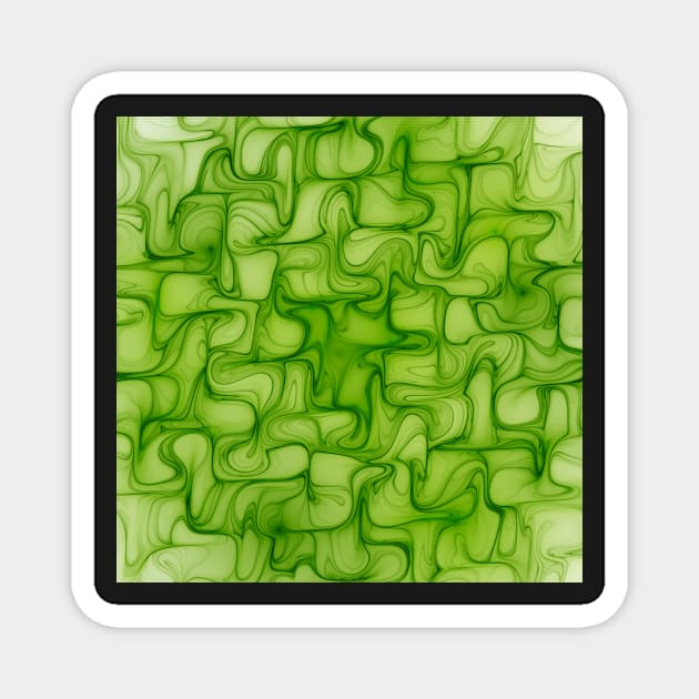 Green waves Magnet by krinichnaya