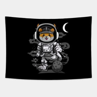 Astronaut Floki Inu Coin  Floki Army To The Moon Crypto Token Cryptocurrency Wallet Birthday Gift For Men Women Kids Tapestry