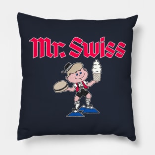 Mr. Swiss Restaurant Chain Pillow