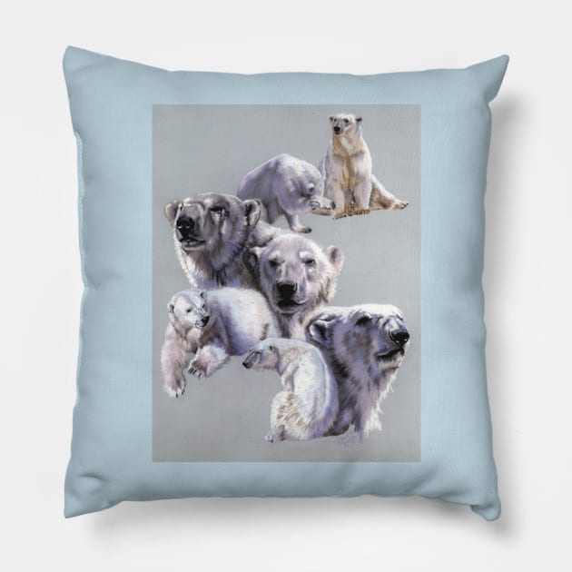 Artic King Pillow by BarbBarcikKeith