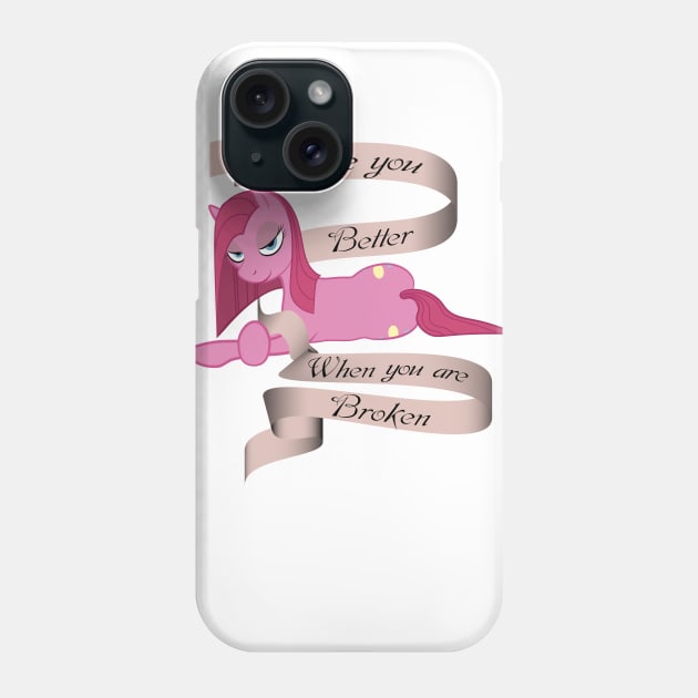 I Like You Better When You Are Broken Phone Case by scorchedwing