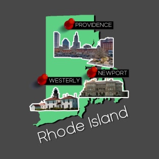 Rhode Island Map T-Shirt