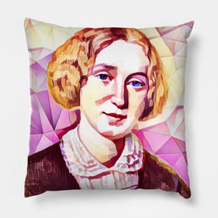 George Eliot Pink Portrait | George Eliot Artwork 12 Pillow