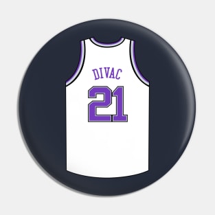 Vlade Divac Sacramento Jersey Qiangy Pin