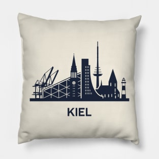 Kiel City Skyline Pillow