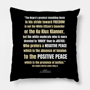 MLK - ORDER vs JUSTICE Pillow