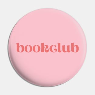 Bookclub Simple Red Design Pin