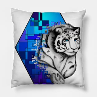 Futuristic Tiger Pillow