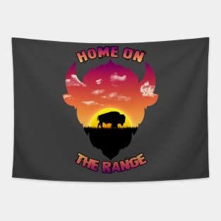 Home On The Range Buffalo Silhouette Tapestry