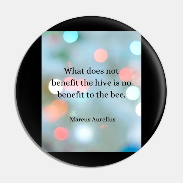 Stoic Wisdom: Bee's Lesson in Maximizing Benefits Pin by Dose of Philosophy
