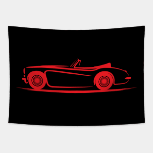 Austin Healey 3000 MK II Red Tapestry