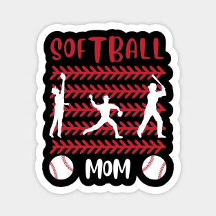 My Favorite Softball Player Calls Me Mom Gift for Softball Mother mommy mama Magnet