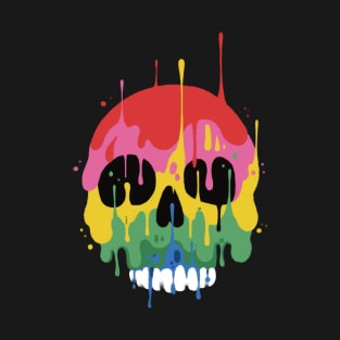 Colorful Melting Skull T-Shirt