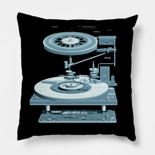 Turntable Exploded View Pillow