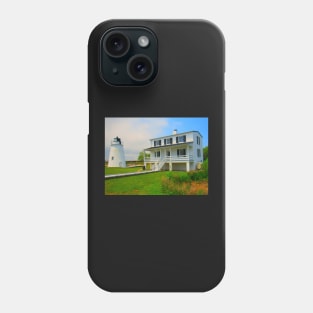 Piney Point Lighthouse and Keepers House Phone Case
