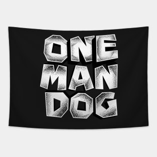 One man dog Tapestry