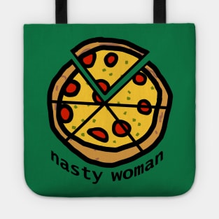 Nasty Woman Votes and Eats Pizza Tote