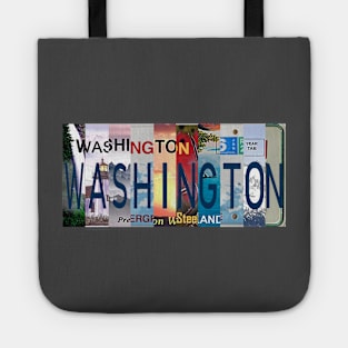 Washington License Plates Tote