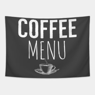 Funny Coffee Menu Tapestry