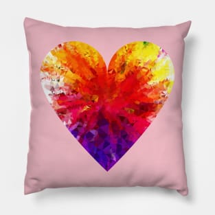 Colorful Prismatic Chromatic Rainbow Gem Ruby Pillow