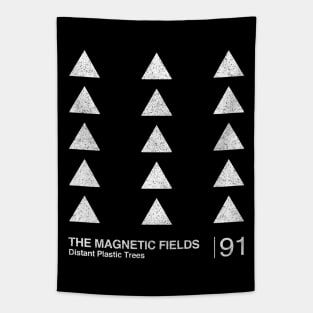 The Magnetic Fields / Minimalist Graphic Fan Artwork Design Tapestry