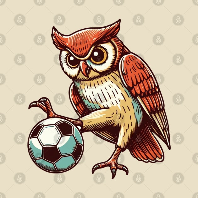 Football player owl by Japanese Fever