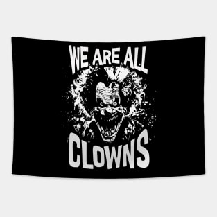 Scary Circus Clown Tapestry