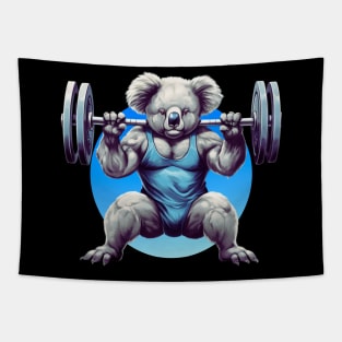 take the risk or loose the chance - powerlifting koala Tapestry