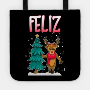 Feliz Navidad Matching Couple Sweaters Tote