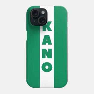 Kano City in Nigerian Flag Vertical Phone Case