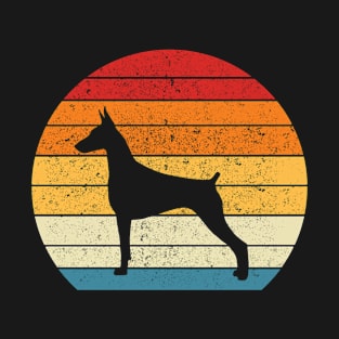 Doberman Vintage Dog Retro 70's and 80's Funny T-Shirt