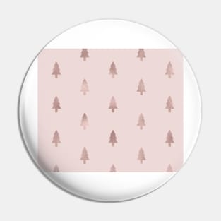 Rose gold - forest of trees Pin